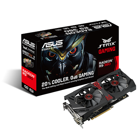 Karty graficzne Asus Strix R9 390X, R9 390, R9 380 i R7 370