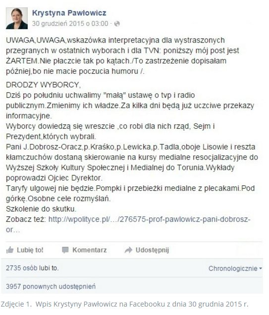 Krystyna Pawłowicz - gwiazda Internetu