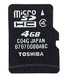 Toshiba microSDHC 4GB