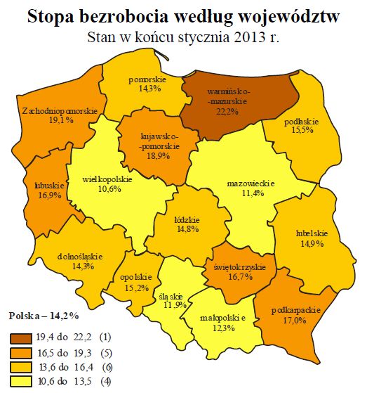Bezrobocie w Polsce I 2013