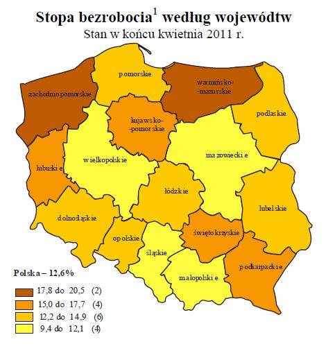 Bezrobocie w Polsce IV 2011