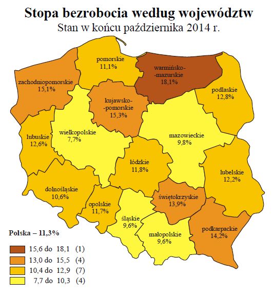 Bezrobocie w Polsce X 2014