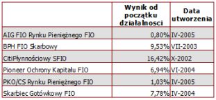 Najlepsze fundusze inwestycyjne VIII 2005