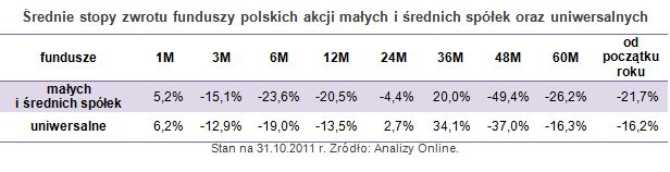 Fundusz małych i średnich spółek ma potencjał