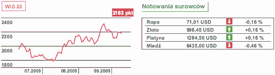 Wysokie ceny surowców zastępują "chiński argument"