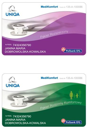 Ubezpieczenie zdrowotne MediKomfort w Polbank EFG