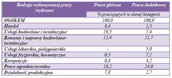 Praca w szarej strefie w Polsce 2010