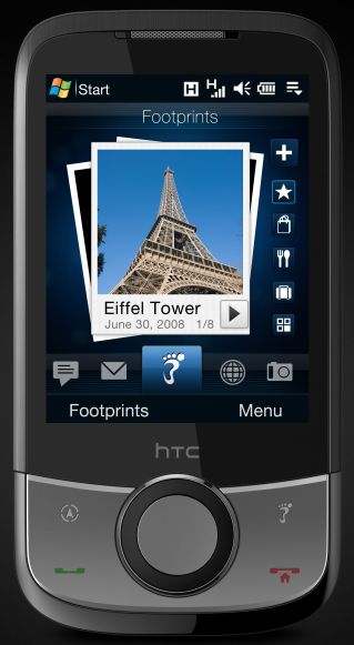 Telefon HTC Touch Cruise z Footprints
