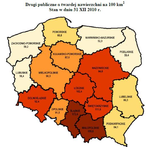 Transport w Polsce - wyniki działalności w 2010 r.