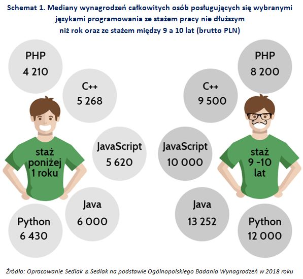 Ile zarabia programista? Jakie języki programowania najlepiej płatne?
