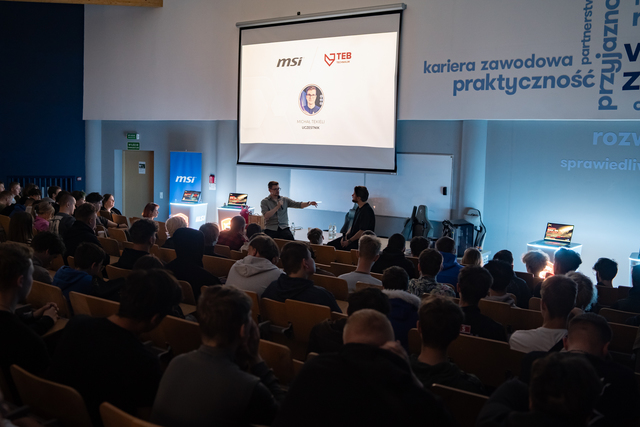 MSI i TEB Edukacja wspierają uczniów. Nowe technologie i kursy wspierają rozwój talentów