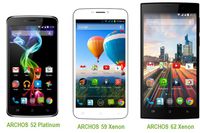 Phablety ARCHOS 52 Platinum, 59 Xenon oraz 62 Xenon