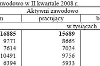 Aktywność ekonomiczna ludności IV-VI 2008