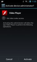 Android/Simplocker zamaskowany jako odtwarzacz wideo plików Flash