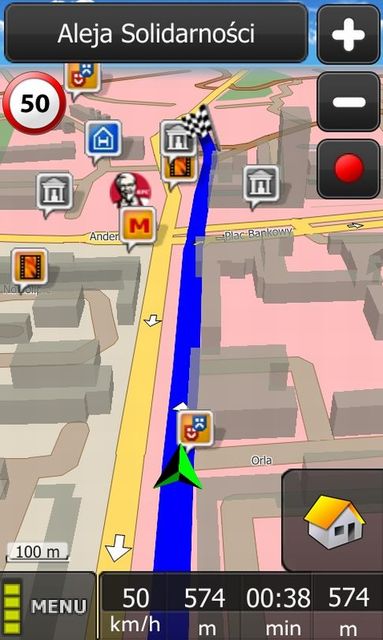Nawigacja MapaMap na Androida