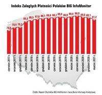 Indeks zaległych płatności Polaków