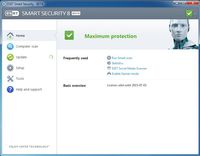 ESET Smart Security 8 - okno główne programu