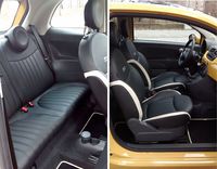 Fiat 500 1.3 MultiJet Lounge - przednie i tylne fotele