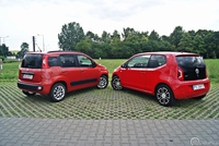 Fiat Panda Easy  i Volkswagen Up - tył aut