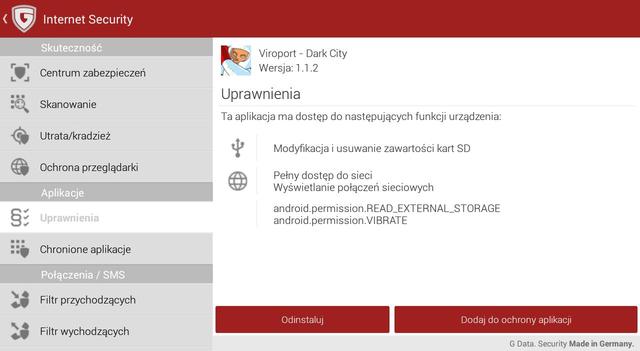 G Data Internet Security for Android