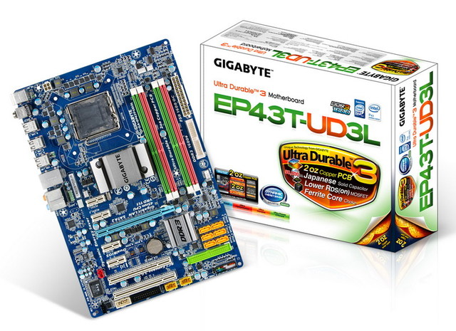 GIGABYTE P43 z obsługą DDR3