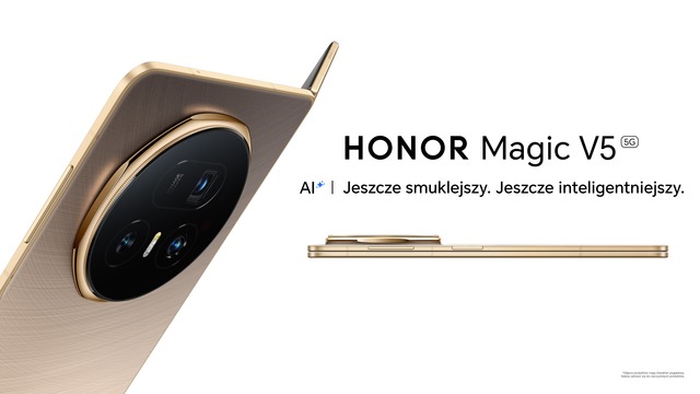 Premiera HONOR Magic V5: ultralekki składany smartfon z mocną baterią i zaawansowaną AI