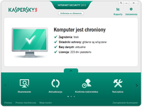 Kaspersky Internet Security 2012 - okno główne