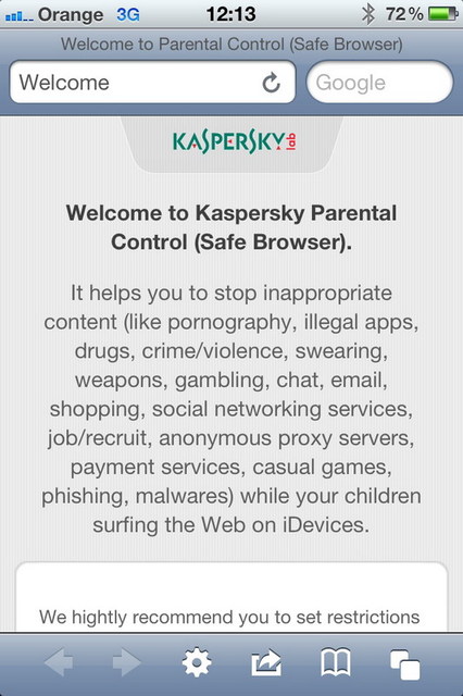 Kaspersky Parental Control