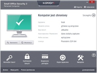 Kaspersky Small Office Security - okno główne