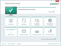 Kaspersky Total Security - okno główne