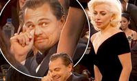 Leonardo DiCaprio i Lady Gaga podczas Złotych Globów