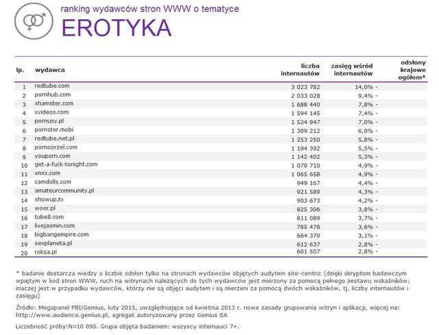 Megapanel: serwisy tematyczne II 2015