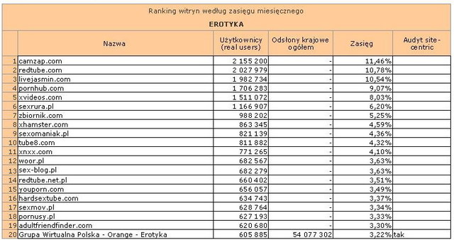 Megapanel: serwisy tematyczne IX 2011