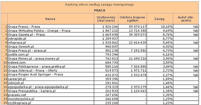 Megapanel: serwisy tematyczne XI 2011