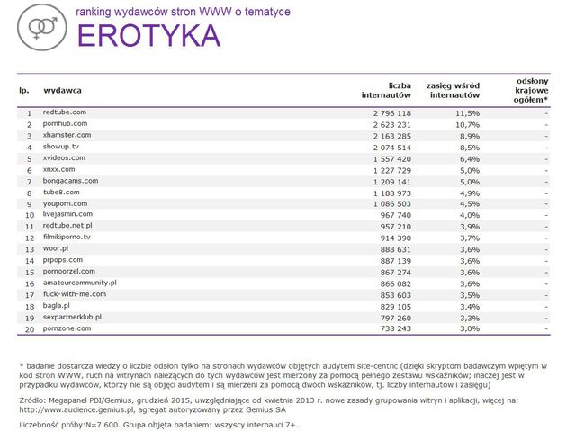 Megapanel: serwisy tematyczne XII 2015