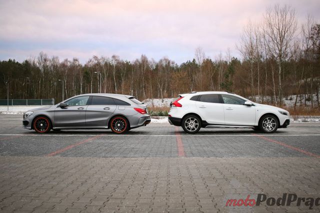 Mercedes CLA Shooting Brake vs Volvo V40