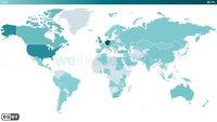 Odsetek rozpoznań webshell według kraju (2021-02-28 do 2021-03-09)
