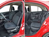 Nissan Micra 1.2 Tekna - przednie i tylne fotele