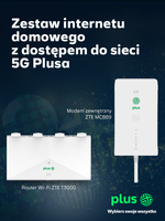 Nowy zestaw internetu domowego Plusa z dostępem do 5G