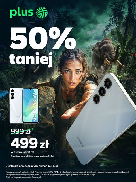 W Plusie smartfony 50% taniej