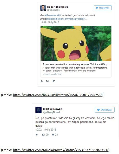 Pokemon GO w social media