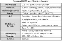 Specyfikacja Samsung S5530