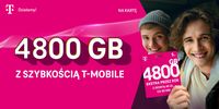 W T-Mobile na kartę oferta z 4800 GB ekstra przez rok