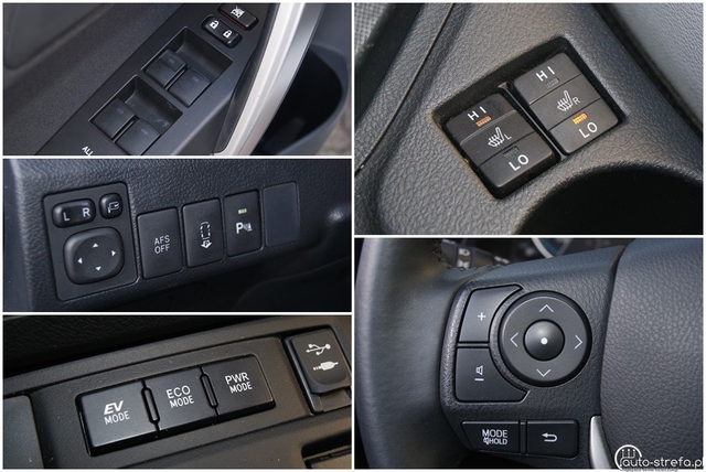 Toyota Auris Hybrid Touring Sports - Przyciski