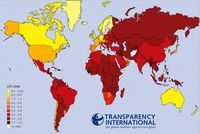 Mapa CPI na świecie 2006