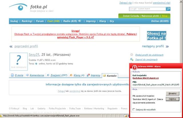 Phishing z użyciem serwisu Fotka.pl