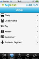 SkyCash: wypłata bez karty w sieci Euronet - ekran główny