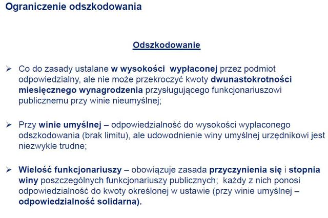 Odpowiedzialność majątkowa urzędników