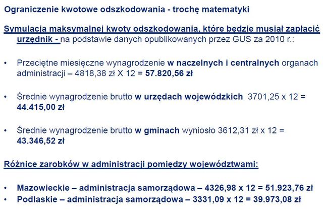 Odpowiedzialność majątkowa urzędników