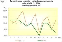 Dynamika cen towarów i usług konsumpcyjnych w latach 2013-2014